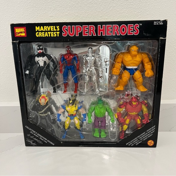 Vintage Marvel's Greatest Heroes Collector's Signature Edition NIB Figures Set - Picture 1 of 16
